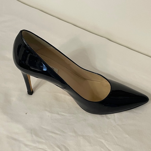 LK Bennett Floret Blue Patent Leather Pump -  size 6.5 (37) - Picture 5 of 8